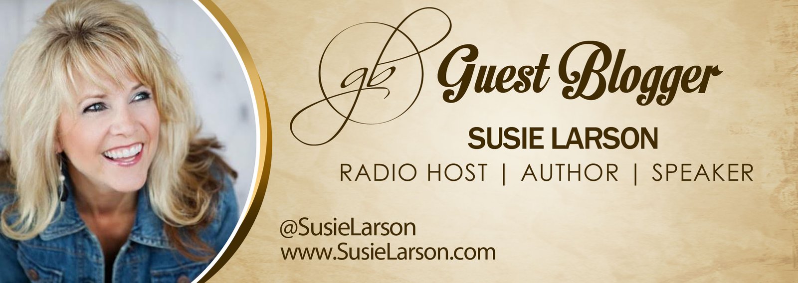 Susie Larson Banner